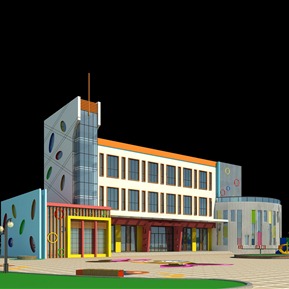 现代 幼儿园建筑 幼儿园