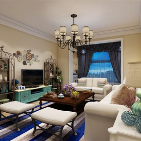 美式 客厅