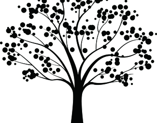 民族风黑白贴图树影贴图下载