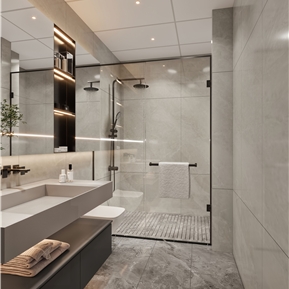 现代 卫生间 卫生间浴室