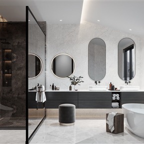 现代 卫生间 浴室