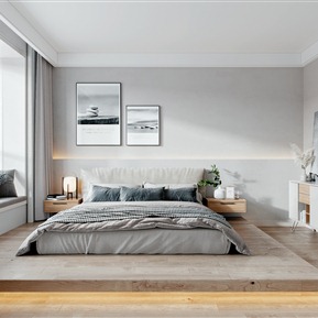 现代 榻榻米卧室 卧室