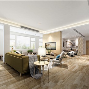 现代 客厅  装饰柜 装饰品组合