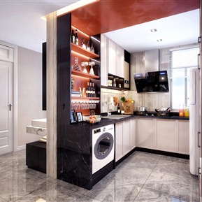 现代 厨房 厨房卫生间门厅