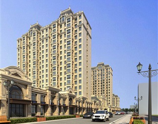 欧式欧式多层商业建筑