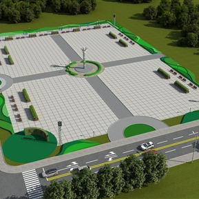 现代 广场 中心广场