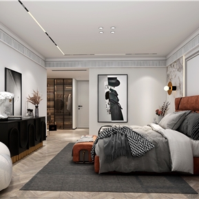 简欧 卧室 主卧室