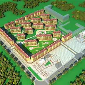 欧式 鸟瞰图 住宅鸟瞰