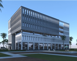 现代室外建筑办公楼3d模型下载-3d溜溜网