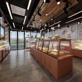 工业LOFT 面包店 美拉美来烘焙坊全景