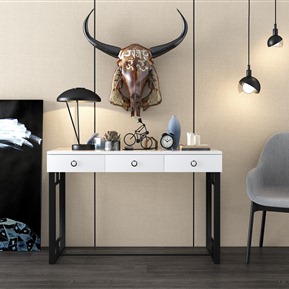 现代 边柜 装饰柜 装饰画 装饰品组合