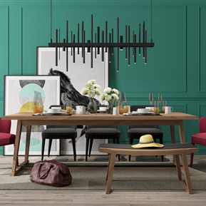 北欧 餐桌椅组合