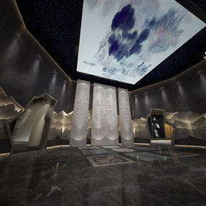 新中式 展厅 博物馆大厅