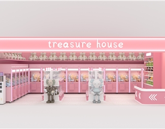 现代 玩具店 娃娃机
