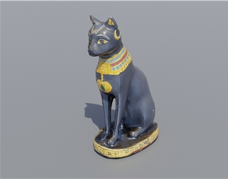 现代猫咪摆件