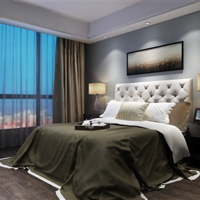 现代 卧室 卧室床组合