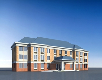 简欧三层公共建筑3d模型下载-3d溜溜网