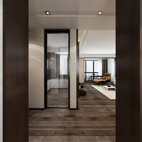 现代 餐厅 黑白灰客厅餐厅