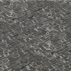 现代 路面 砖块路面