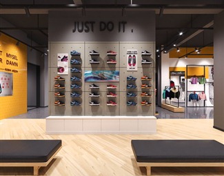 工业LOFT鞋店设计效果图