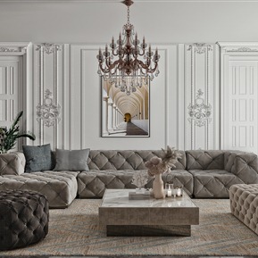 后现代 沙发茶几组合