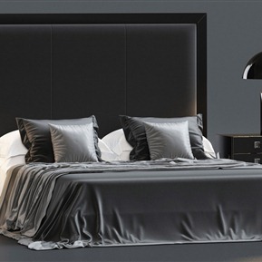 现代 双人床  床组合