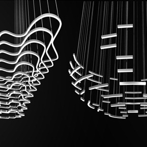 现代 吊灯 创意个性艺术线条吊灯