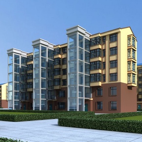 现代 住宅楼 老房