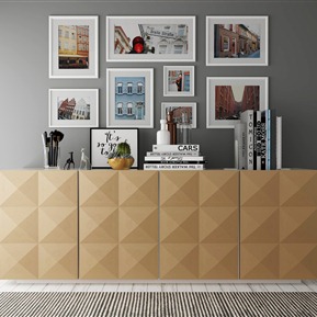 现代 电视柜 装饰柜装饰品装饰画组合