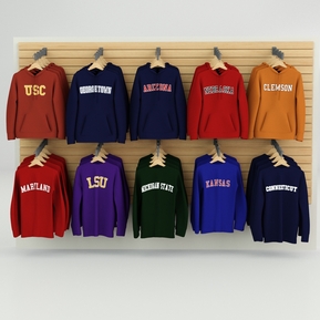 现代 衣服 货架