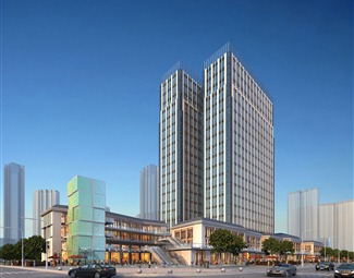 现代高层办公楼