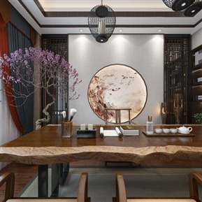 新中式 茶室 茶室全景