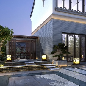 新中式 庭院 别墅小院