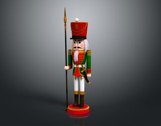 现代 玩具 胡桃夹子矛兵 矛兵 卡通矛兵