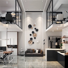 现代 公共办公区 办公室