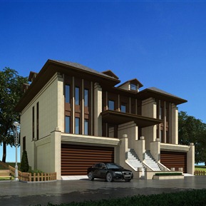 新中式 独栋别墅 别墅