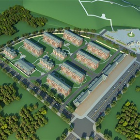 现代 鸟瞰图 住宅鸟瞰