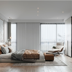 现代 卧室 主卧室