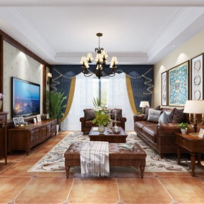 美式 客厅