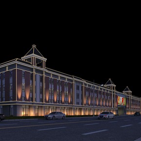 欧式 商业街 沿街商业