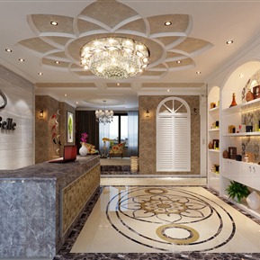 地中海 前台 大厅过道