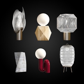 轻奢 台灯 艺术台灯组合