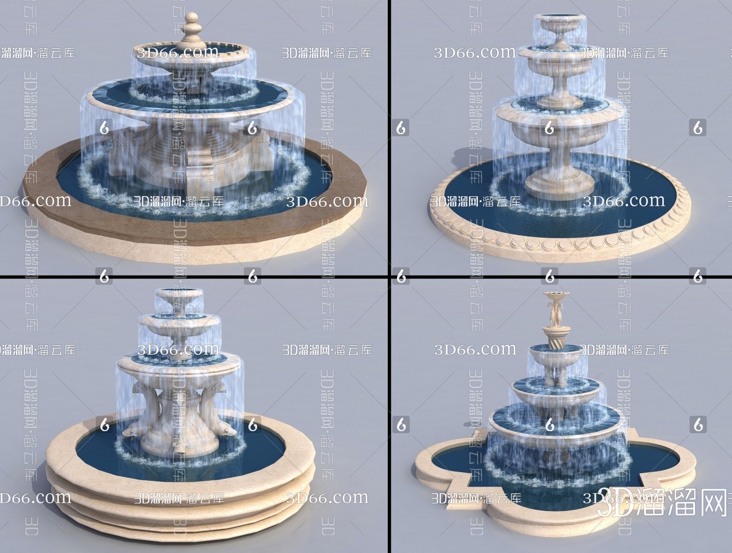 【喷泉3D模型下载】-喷泉3D模型素材下载_3D溜溜网-花瓣网