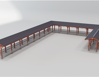 新中式 走廊 古建走廊