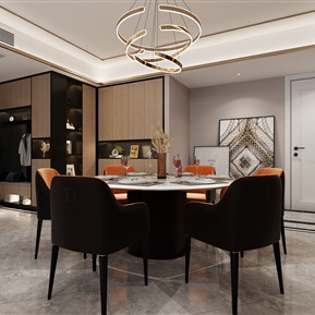 现代 餐厅 客餐厅 主卧