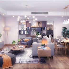 北欧 客餐厅 客厅餐厅