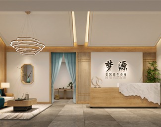 新中式美容院前厅