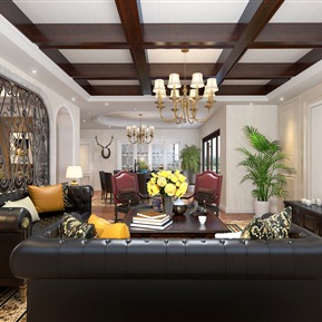 轻奢 客餐厅 客厅餐厅