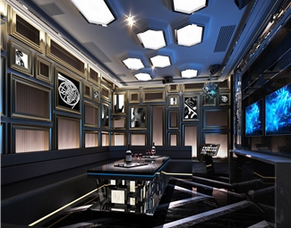 现代 KTV 包间