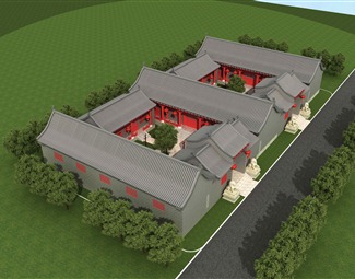 中式 古建 四合院